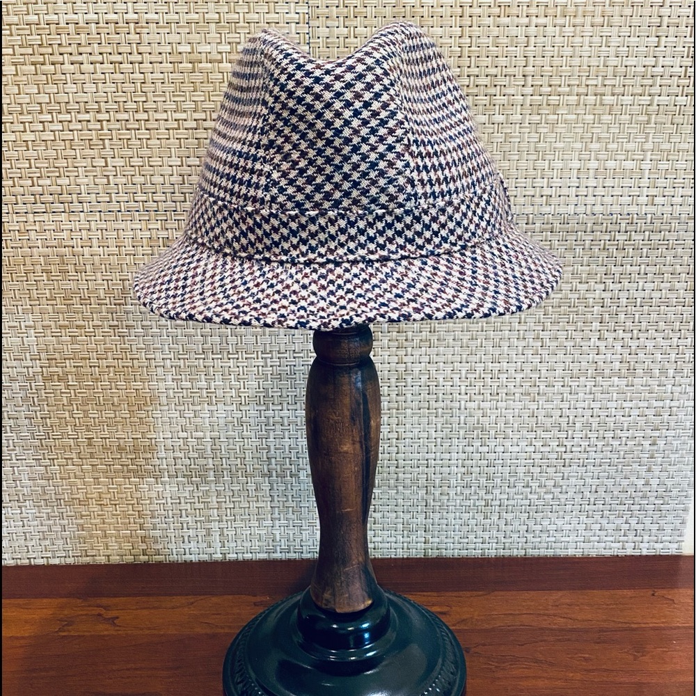 🌟3xHP🌟VTG Wool Houndstooth Walking Hat by Country Gentleman L